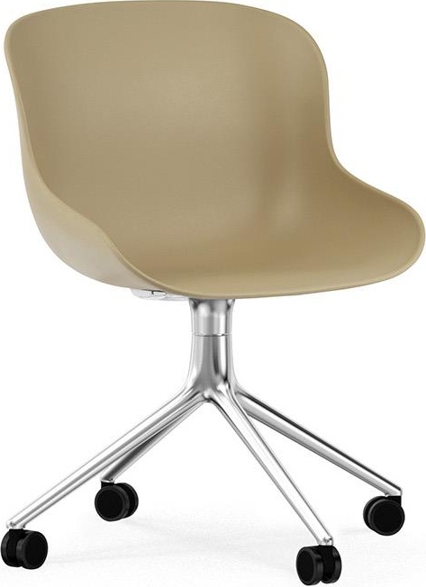 604571 Стул Swivel 4W Aluminium / Sand Normann Copenhagen Hyg 