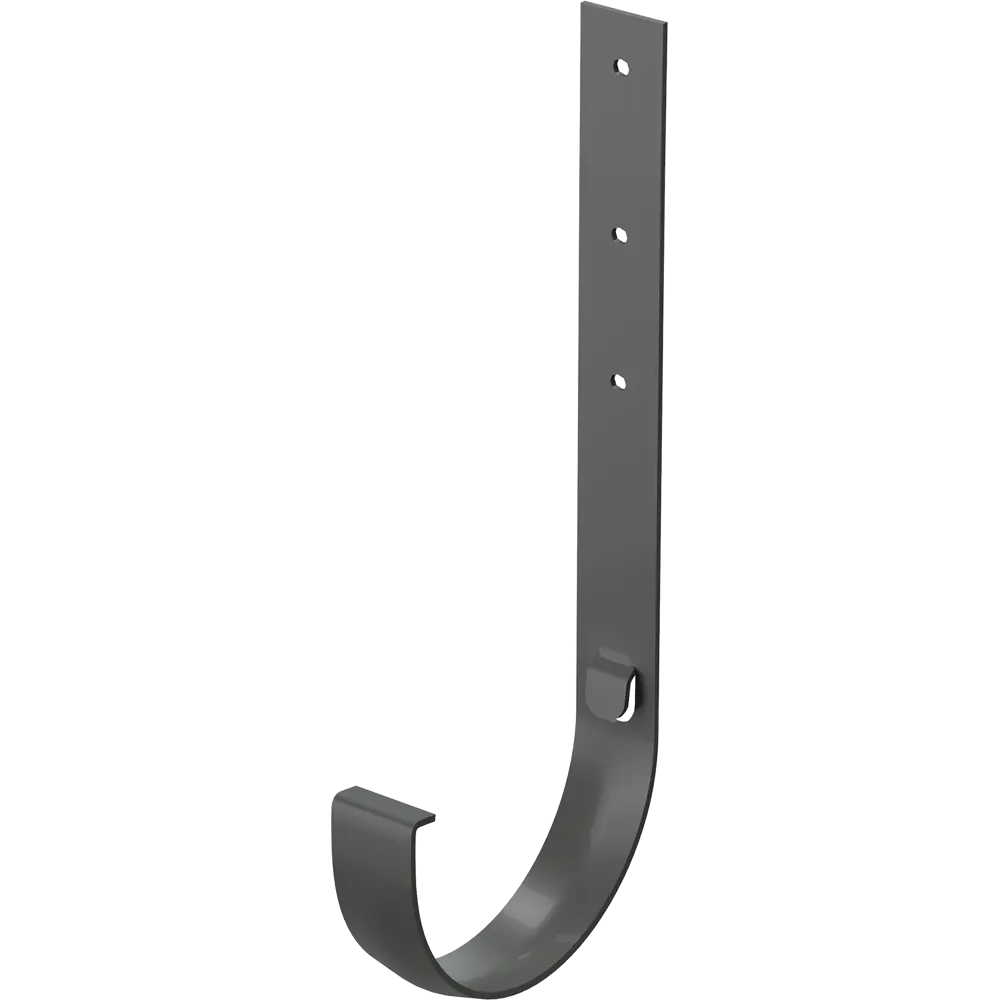 84802186 Кронштейн желоба металлический Dacha 120 мм 376 мм цвет серый STLM-1017583 DÖCKE 