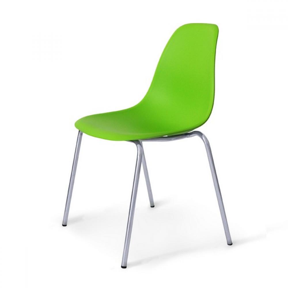 Пластиковый стул с сиденьем из полипропилена зеленый AFINA  240971 Зеленый  - Вид №1