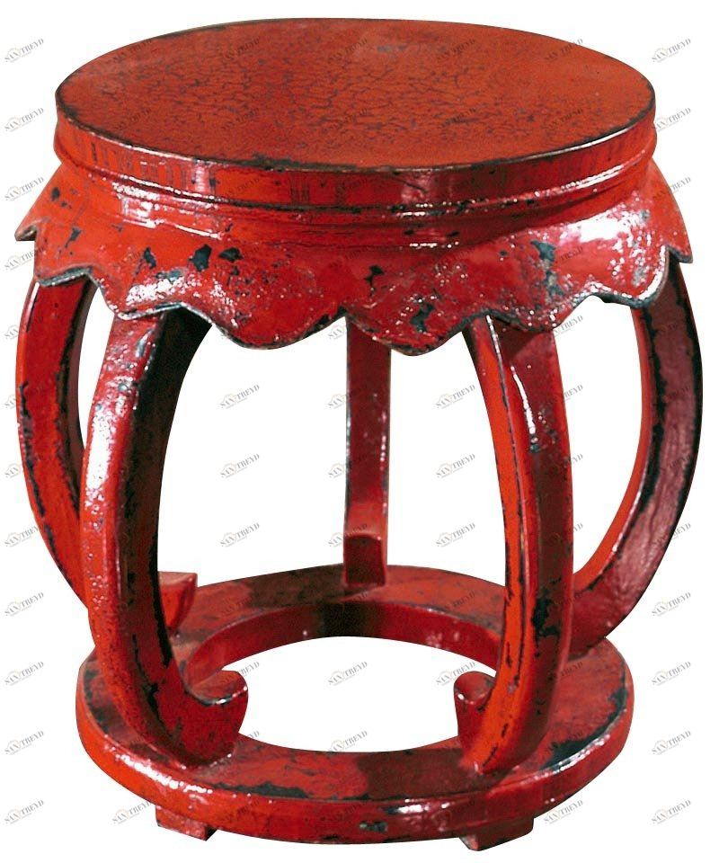 Табурет Kraisly красный ДОМАШНЯЯ ОБСТАНОВКА ЗОЛОТОЙ ВЕК 115775 Красный Santreyd 