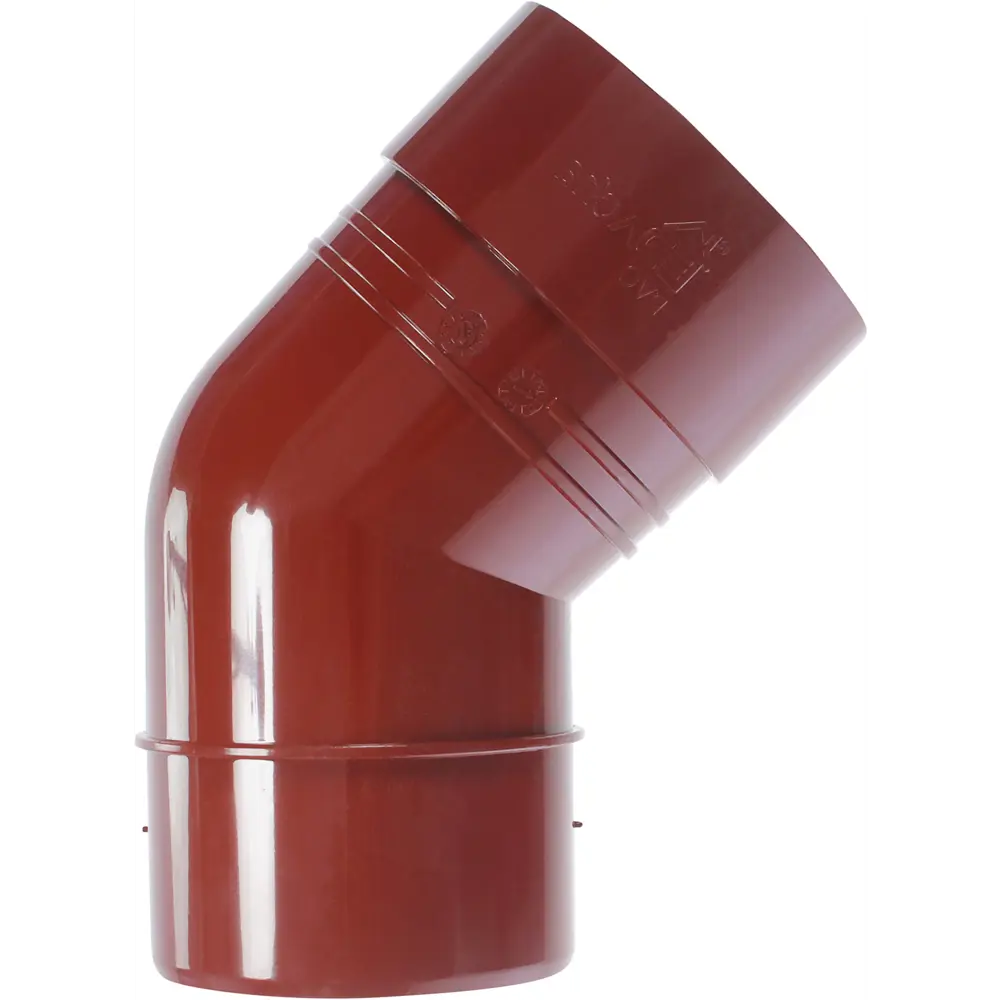 Колено Dacha 80 мм 45 градусов красный DÖCKE STLM-2175376 - Вид №1