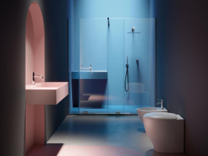 Нишевая душевая кабина с раздвижной дверью