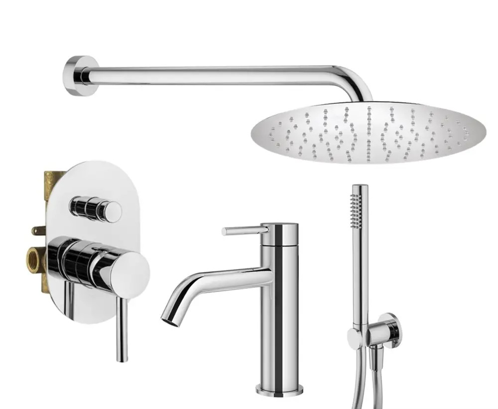91719906 Комплект смесителей для душа Plumberia Selection KITXO15CR53, Хром STLM-0989812