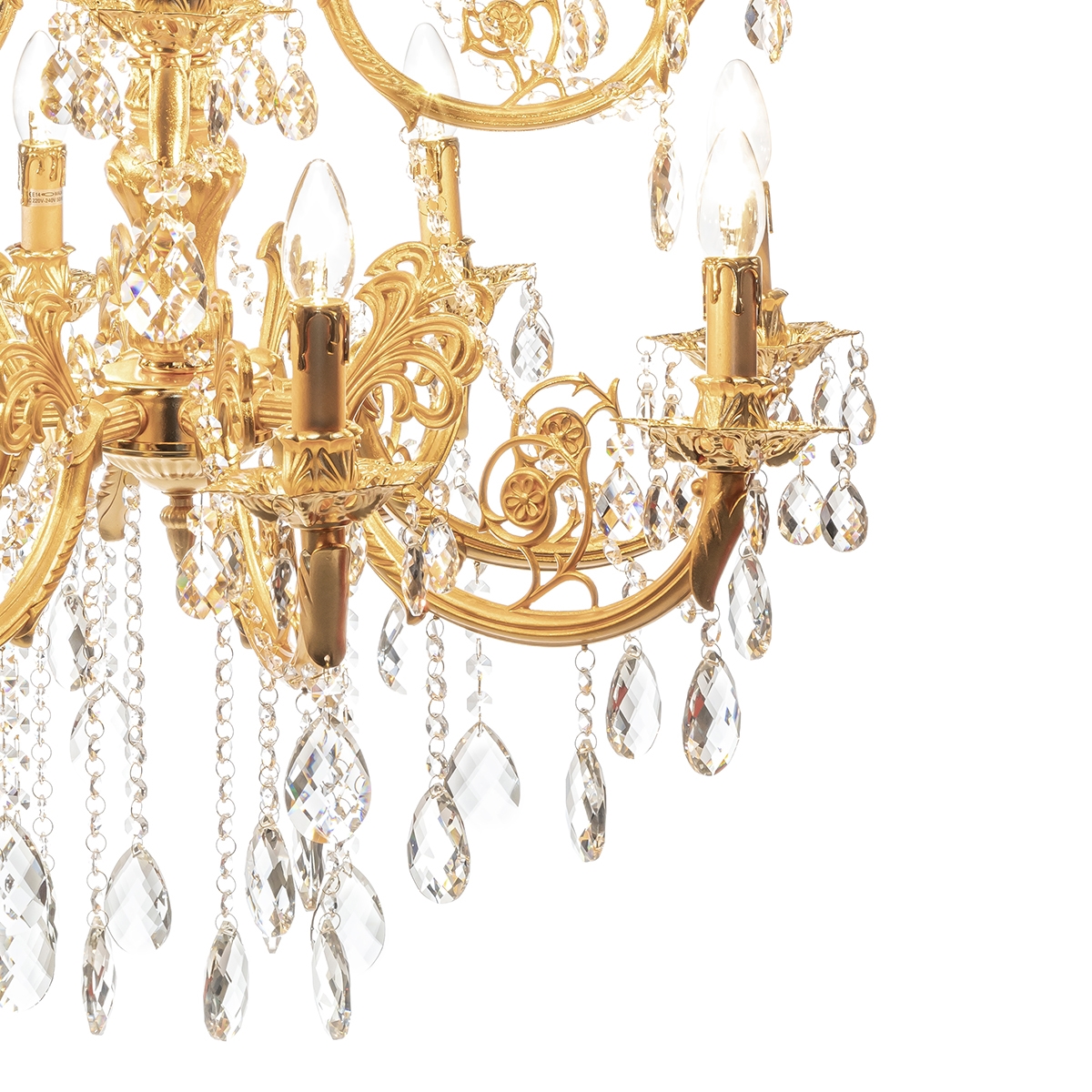 500306-D2 ABHIKA ЛАМПА ПЛАМЯ2 16 CLEAR/GOLD  - Вид №3