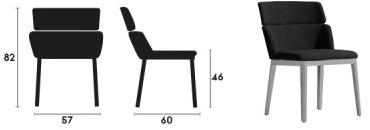 Capdell Стул из мягкой ткани Concord sun-id-1437964 - Вид №2