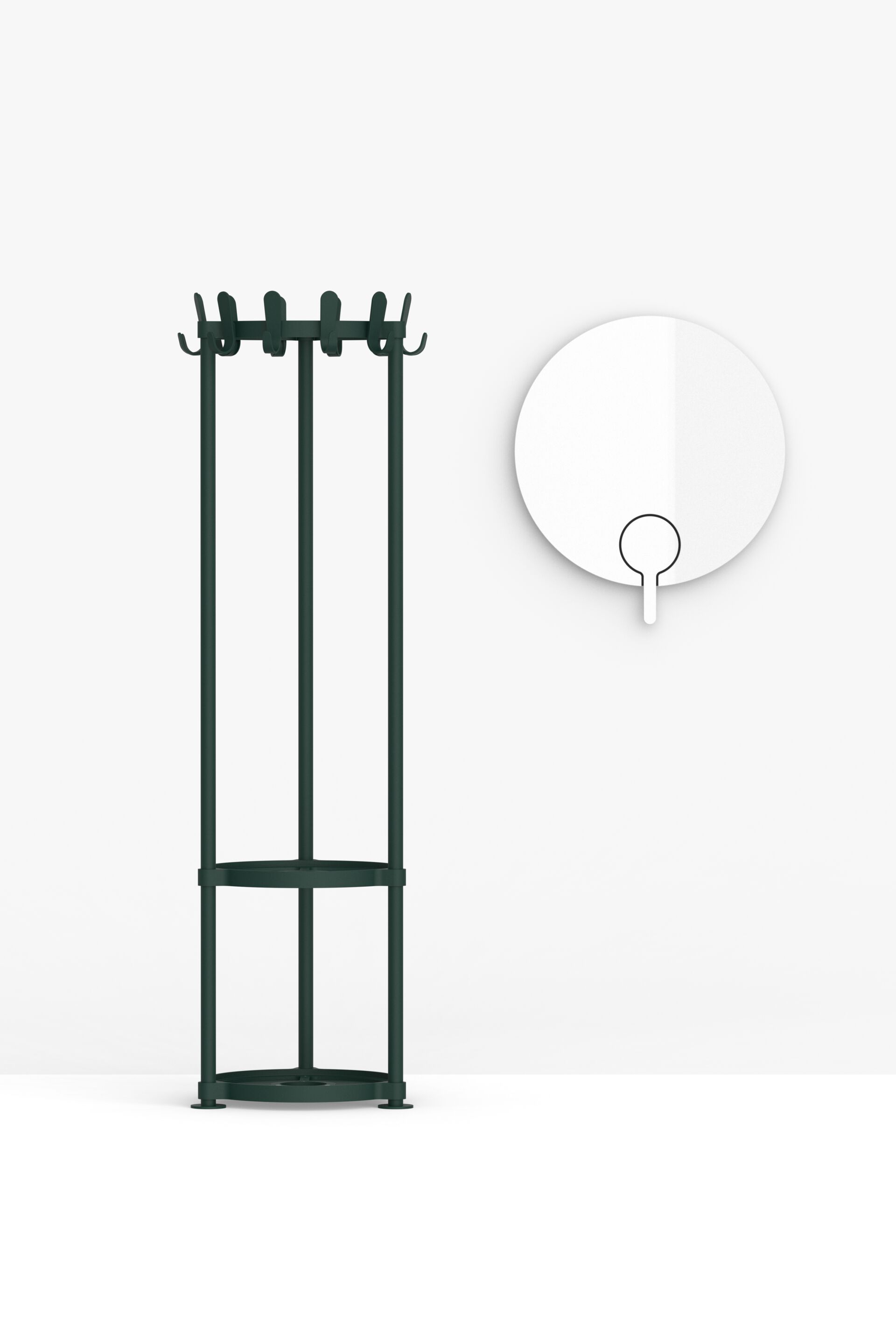 Стальная напольная вешалка с порошковым покрытием FUNCTIONALS KROK ROUND ARCH-00037601 - Вид №6