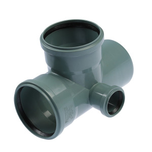 90654182 Крестовина канализационная 110х110х50 мм 87.5° левая STLM-0324451 FLEXTRON