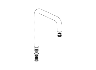 AQ1.12M10640 Однорычажный смеситель для раковины HEWI Kids - Вид №23