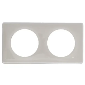 Рамка для розеток и выключателей Legrand Celiane 2 поста, цвет слоновая кость глянец