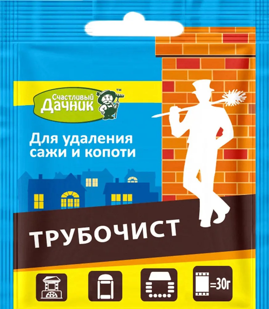 91445455 Средство для удаления сажи Трубочист Счастливый дачник 30 гр STLM-0943261