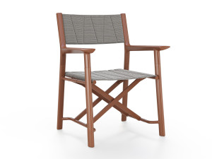 Алюминиевый садовый стул с подлокотниками