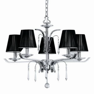 Подвесная люстра Ideal Lux Accademy SP5 IDEAL LUX ДИЗАЙНЕРСКИЕ, ACCADEMY 057240 Черный