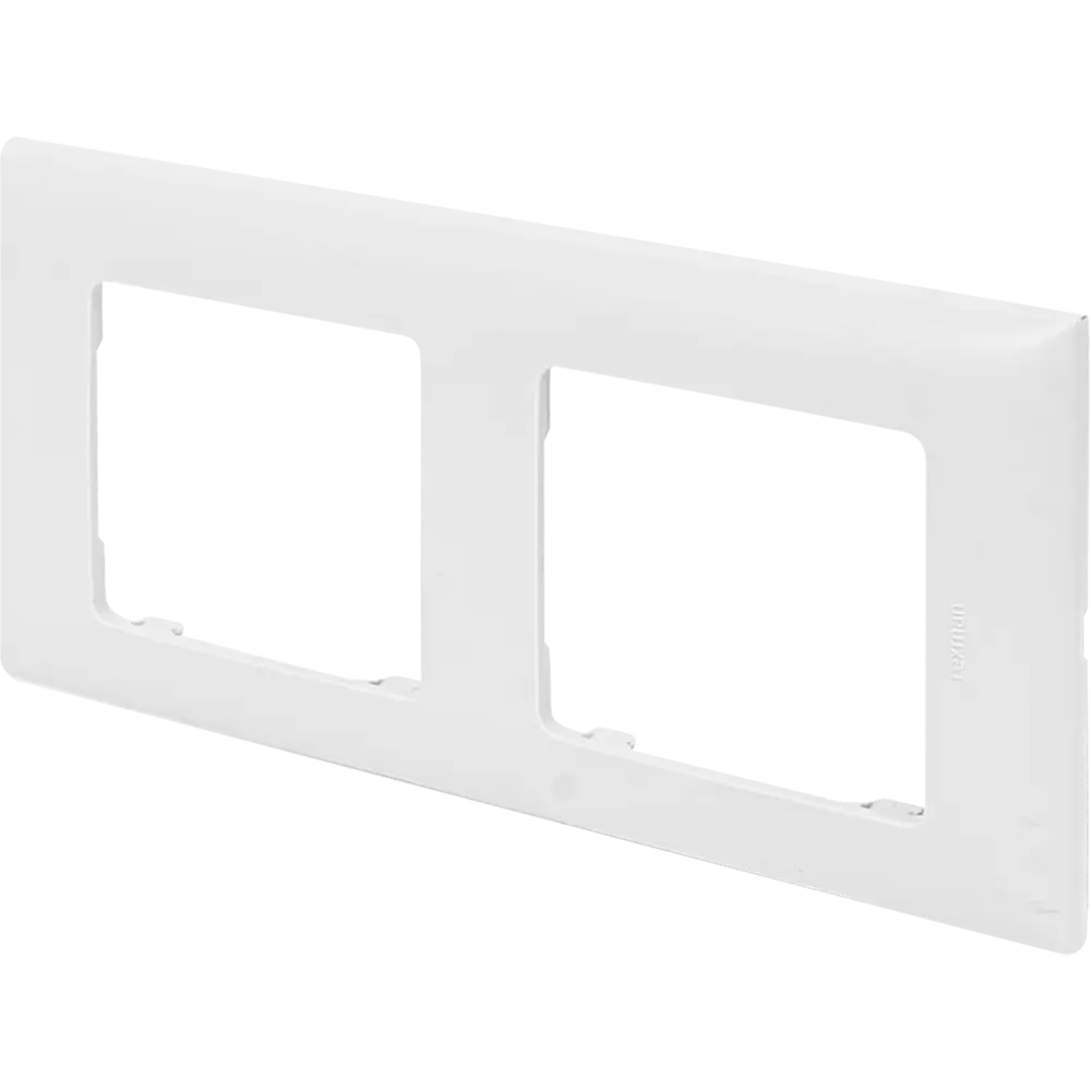 LEXMAN LILIAN Classic — универсальная рамка для розеток и выключателей, 2 поста, белый 86761677 STLM-0071388 - Вид №1