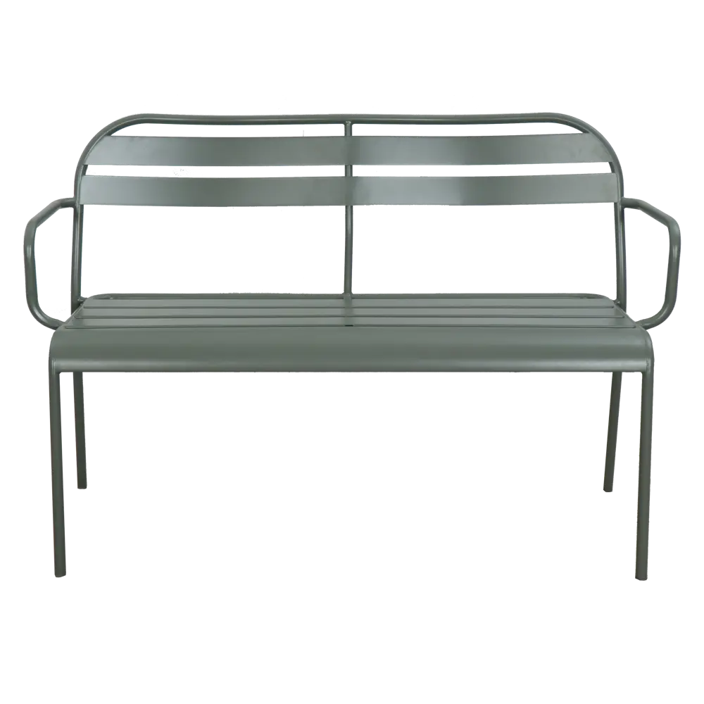Скамья садовая Café 90x120 см сталь цвет зелёный 82558746 STLM-2207647 Santreyd  - Вид №1