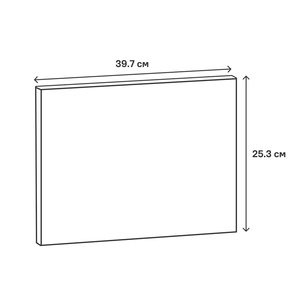 Фасад для кухни Зея 39.7×25.3 см DELINIA ID | ЛДСП светлое дерево 86910870 STLM-0874577 - Вид №4