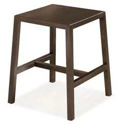 CREO Kitchens Низкий железный табурет с подставкой для ног  084slm