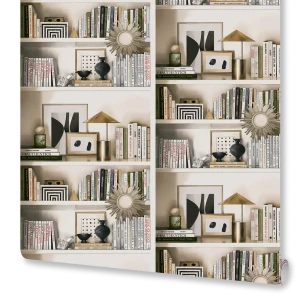 Флизелиновые обои DECO-DECO Decor в стиле неоклассика с рисунком книга 89391016