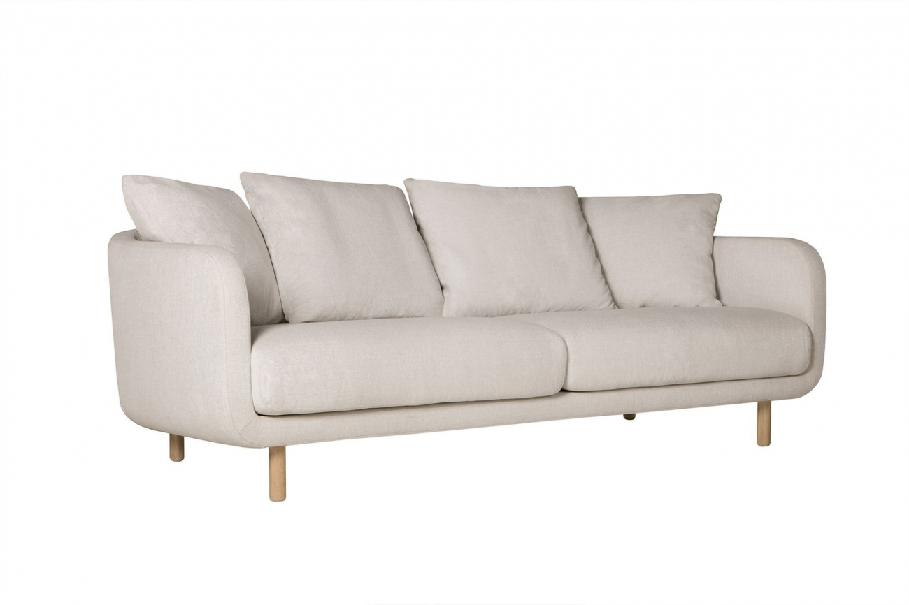 Диван Jenny трехместный прямой молочный SITS ДИЗАЙНЕРСКИЕ, JENNY 192038 Молочный  - Вид №7