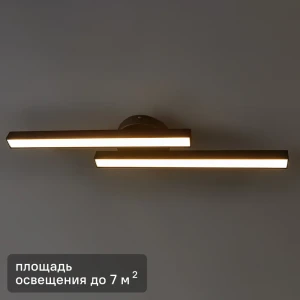 Светильник настенно-потолочный светодиодный Семь огней 12 Вт SF8504/2C-BK нейтральный белый свет цвет черный