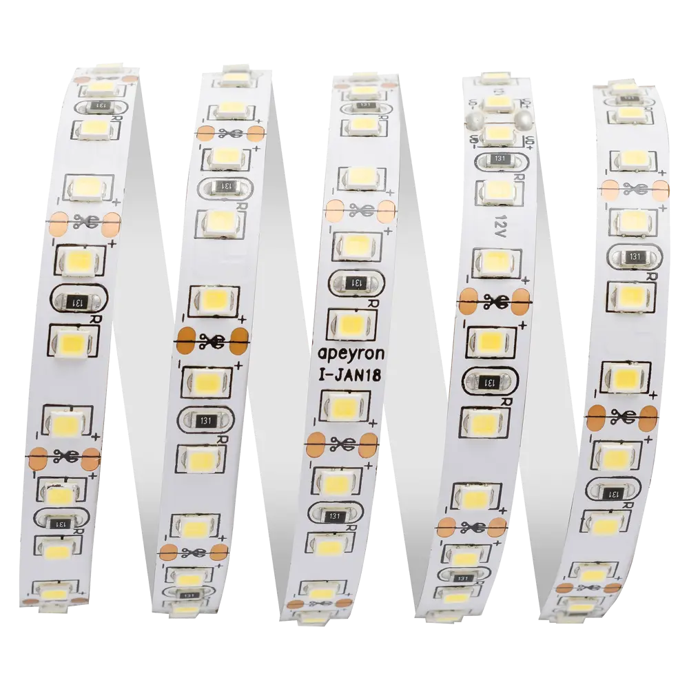 Светодиодная лента 9.6Вт/120LED/м свет тёплый белый IP23 16373303 STLM-2182455 APEYRON  - Вид №1