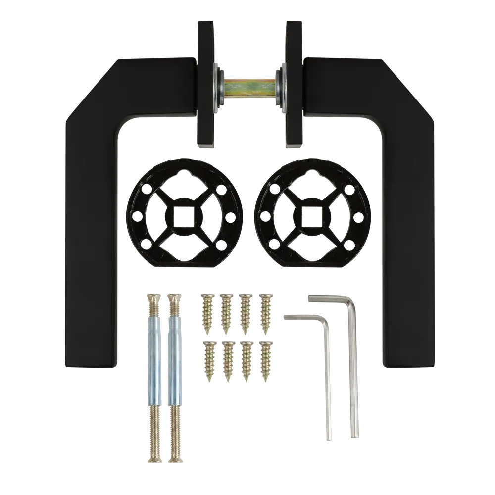 Дверные ручки EDSON EDS-132B-Q2 в элегантном черном исполнении 85170367 STLM-0059385 - Вид №1