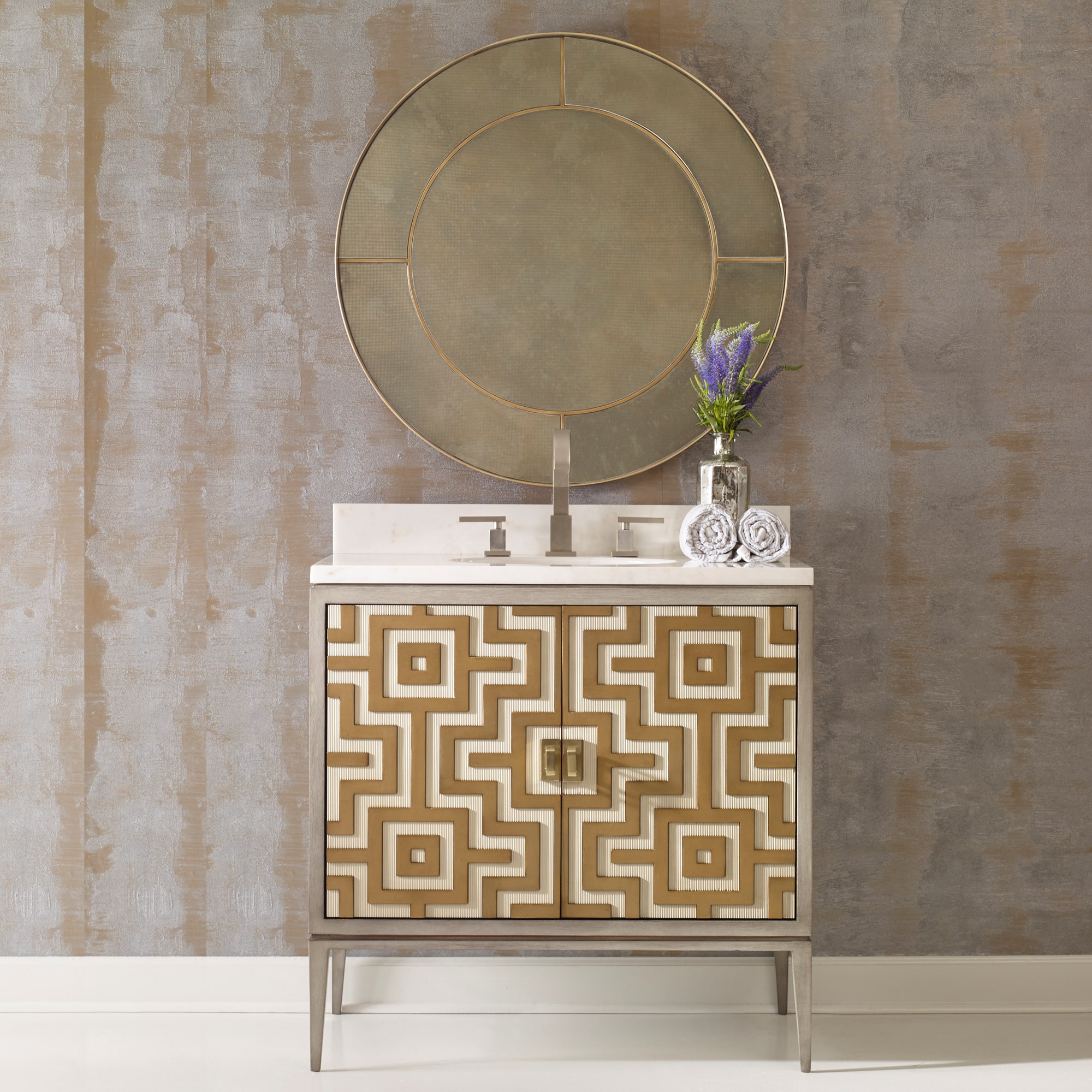 Тумбочка, средняя (от 34 до 36,5) 07250-110-301 Labyrinth Sink Chest Ambella  - Вид №5