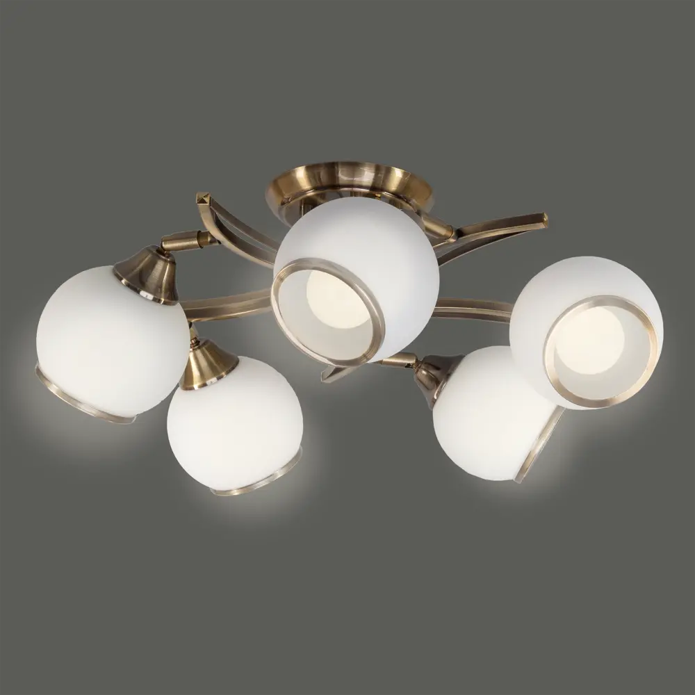 Люстра "Восход" 5хЕ27х60 Вт цвет бронза КЛЮЧНИК STLM-2169177 - Вид №3