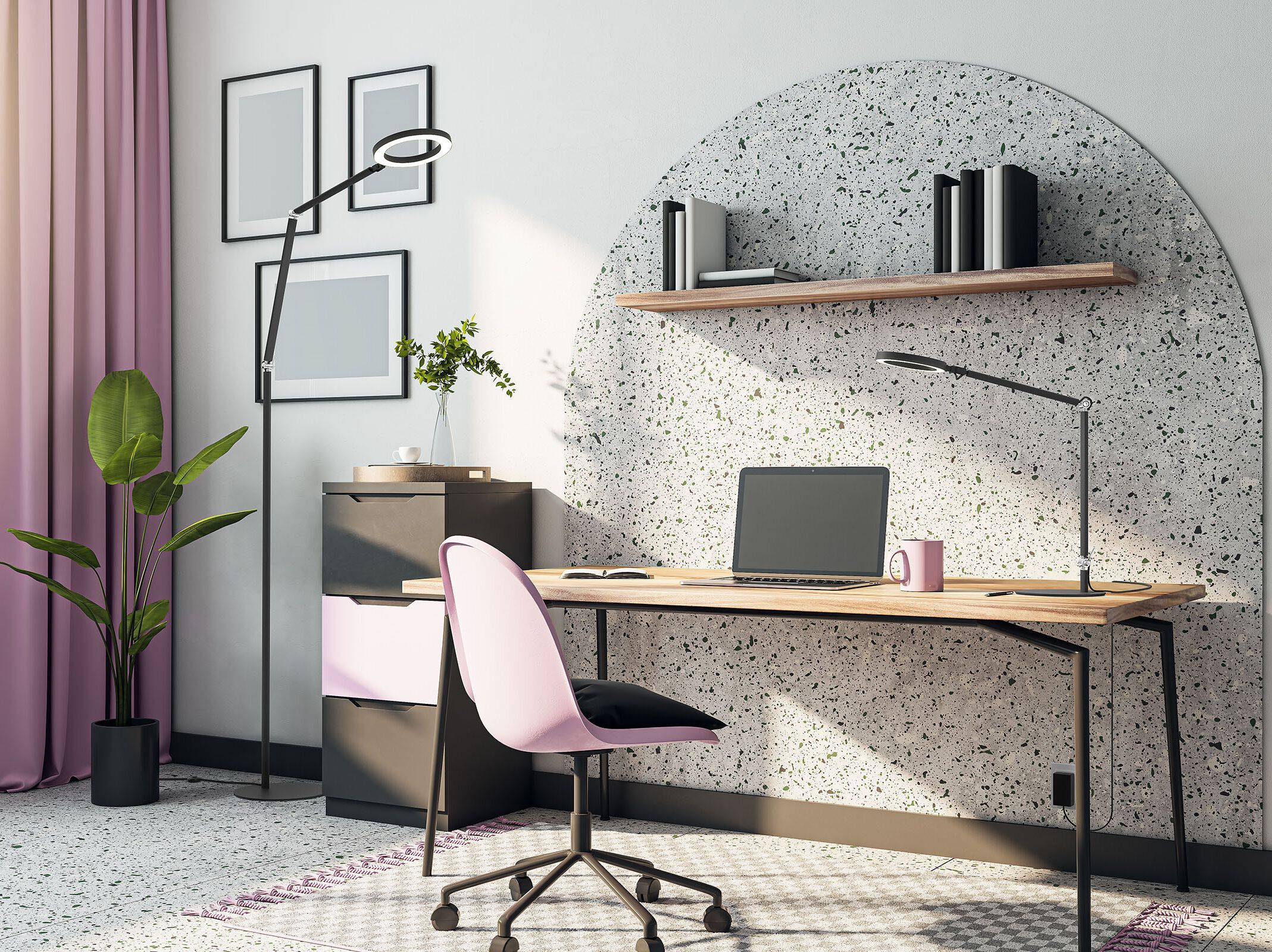 Светодиодная настольная лампа с гибкой рукояткой Valaisin Grönlund Halo ARCH-00137040 - Вид №1