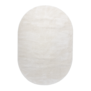 90586292 Ковер Софт овал 160x230 см цвет белый STLM-0296282 БЕЛКА