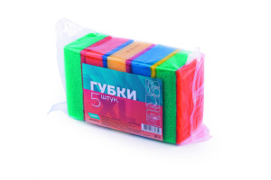 18561025 Губки для посуды поролоновые, XL, 5 шт 107-002 Акор