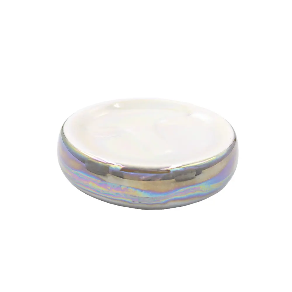 Мыльница BATH PLUS Belle в перламутровом светло-сером оттенке 88378686 Нет STLM-0077638