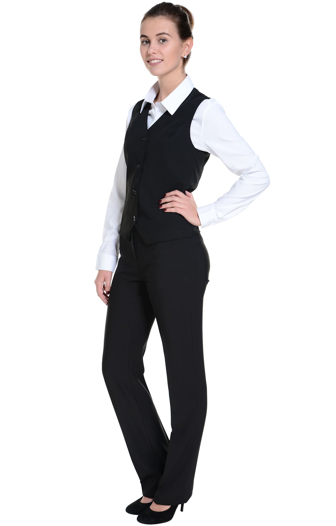 62877 Жилет  женский BLACK El-Risto  Одежда для официантов  размер 54  - Вид №14