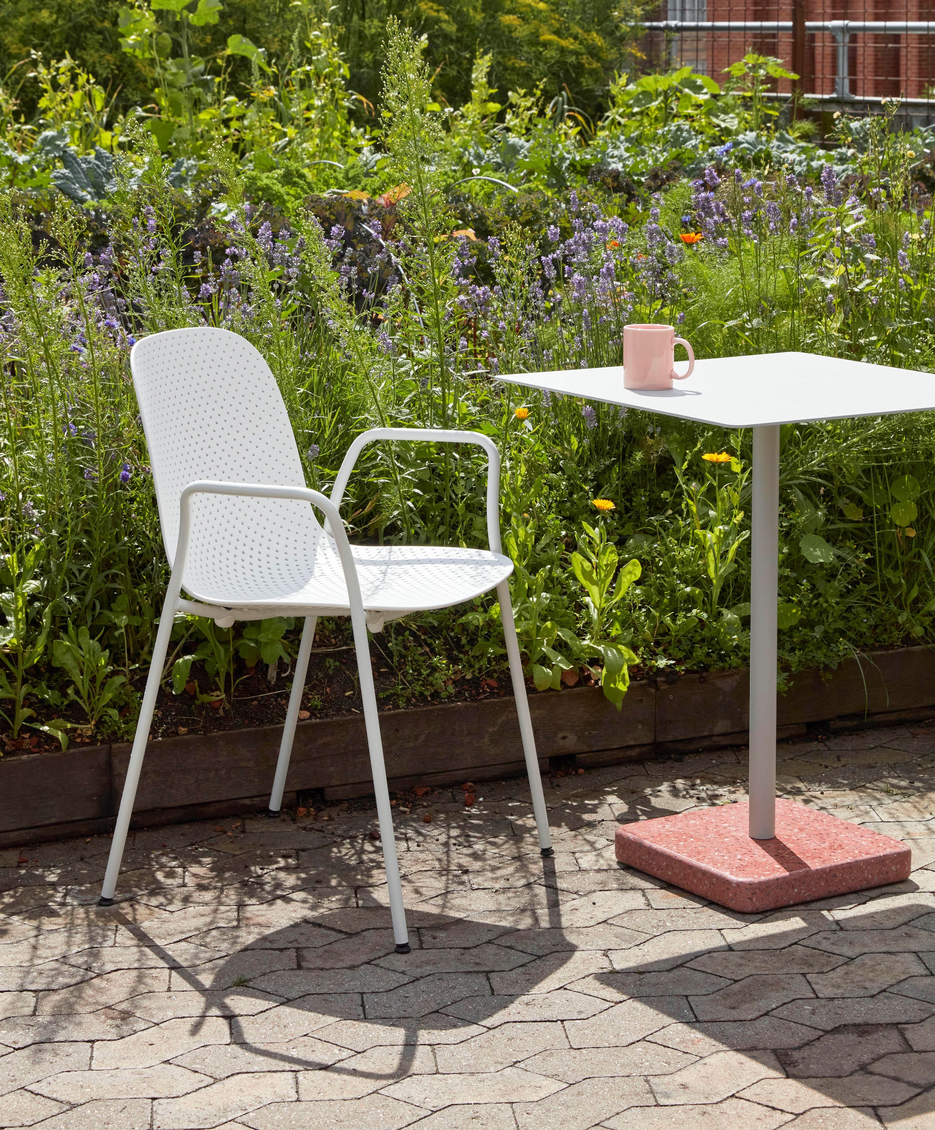 Квадратный стальной стол с порошковым покрытием Hay TERRAZZO ARCH-00062427 - Вид №2