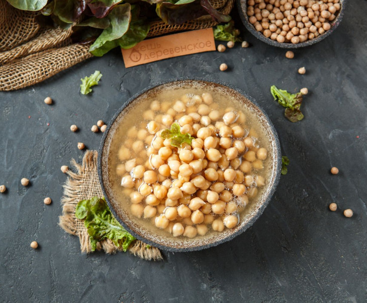 6093 Нут консервированный в рассоле Вкусляндия  - Вид №1