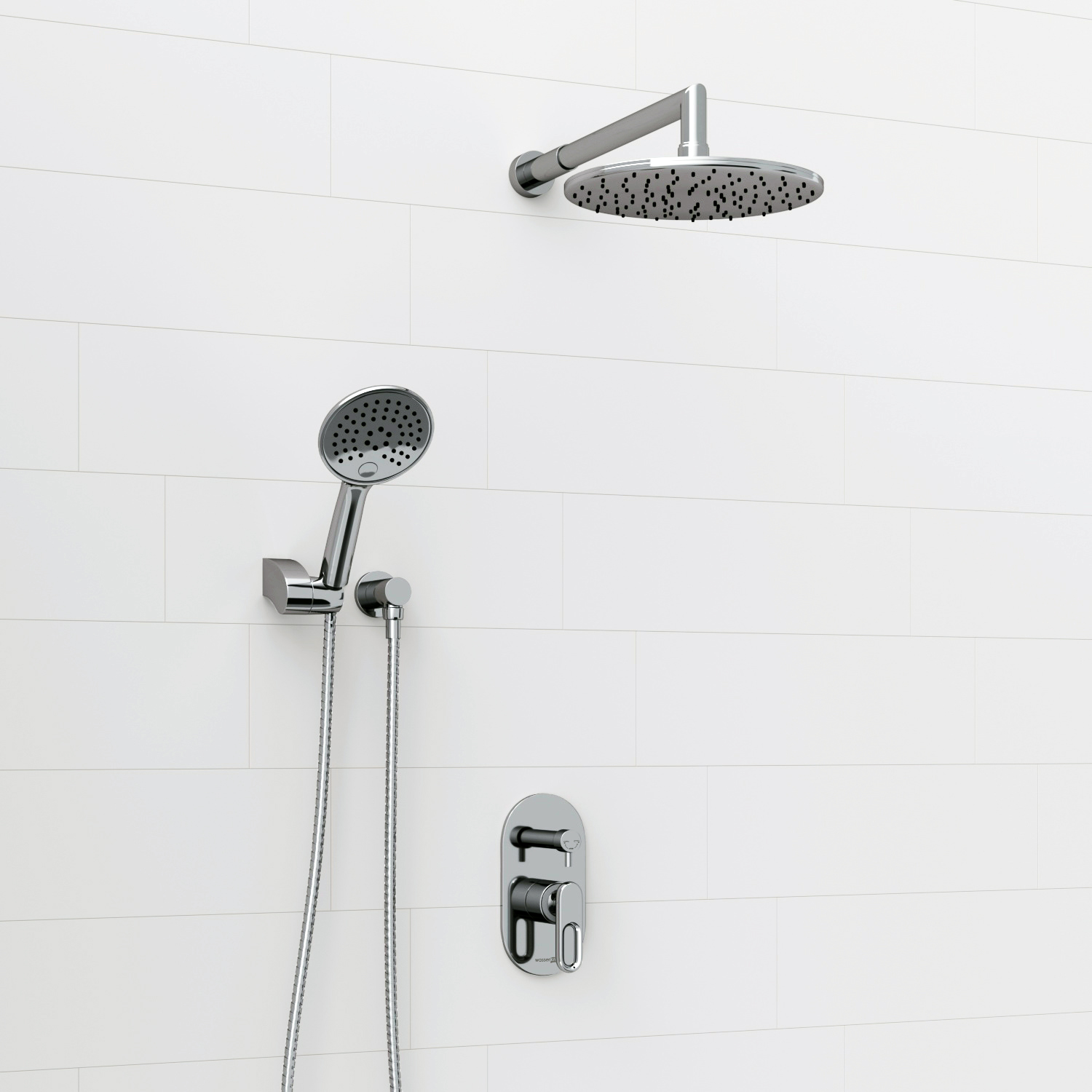 A16830 Встраиваемый комплект для душа с верхней душевой насадкой и лейкой WasserKRAFT 
