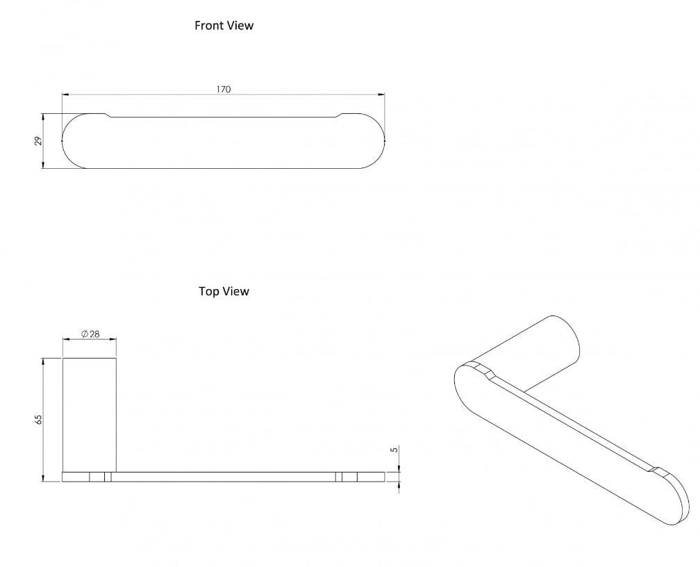 Держатель рулона из нержавеющей стали LUSSO Luxe ARCH-00017692 - Вид №6