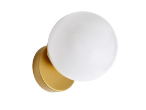 Металлический и стеклянный настенный светильник