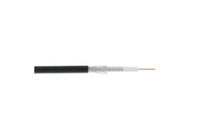 16393186 Коаксиальный кабель RG-6, одножильный, CCS, PE до -40C, черный, 305м EC-C2-32123B-BK-3 NETLAN