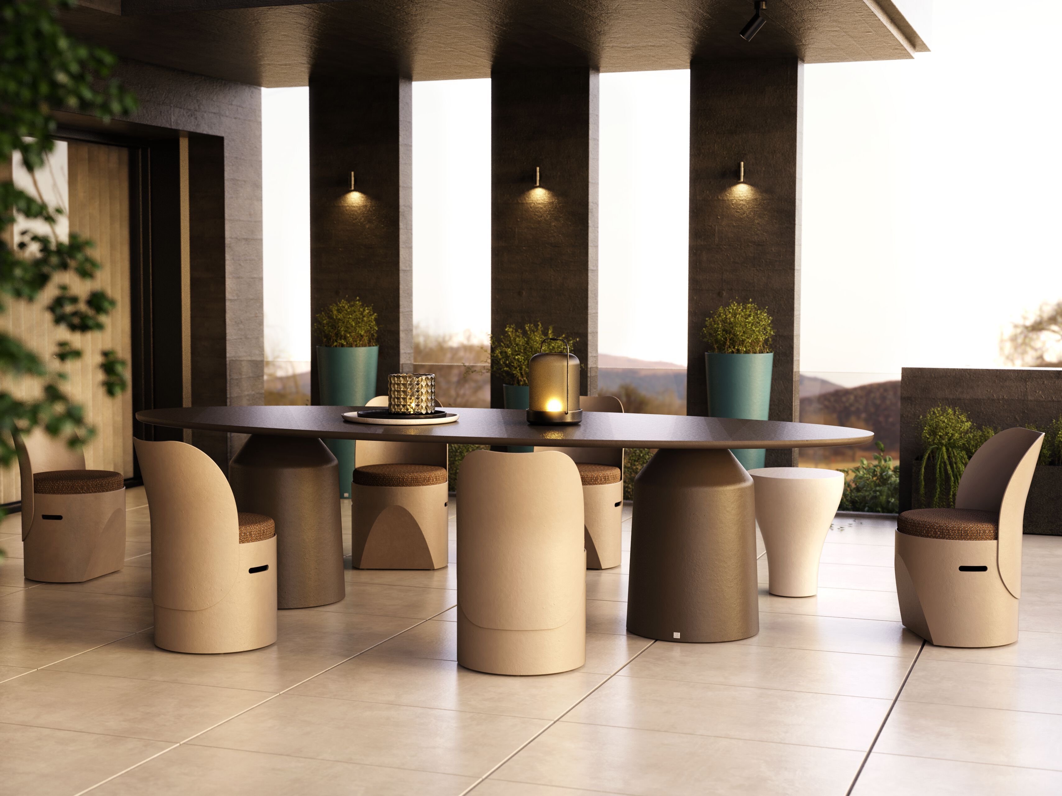 Садовый стул со встроенной подушкой GANSK Cloe ARCH-00120179 - Вид №6