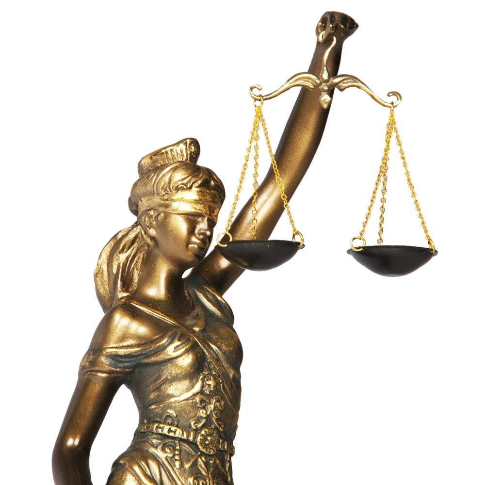 22445 Статуэтка Фемида 4 Бронза BOGACHO 4627138239551 - Вид №1