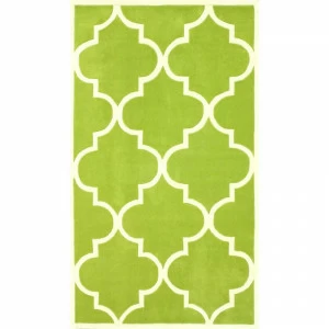Ковер Trelli зеленый 200х280 DOLLY CAPRETS ДИЗАЙНЕРСКИЕ, ТРЕЛЬЯЖНЫЙ УЗОР 015131 Белый;зеленый