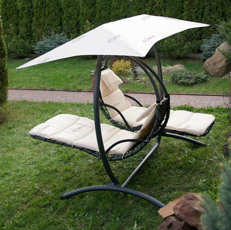 Качели садовые двойные белые Luna Concept BESTA FIESTA  132509 Белый 