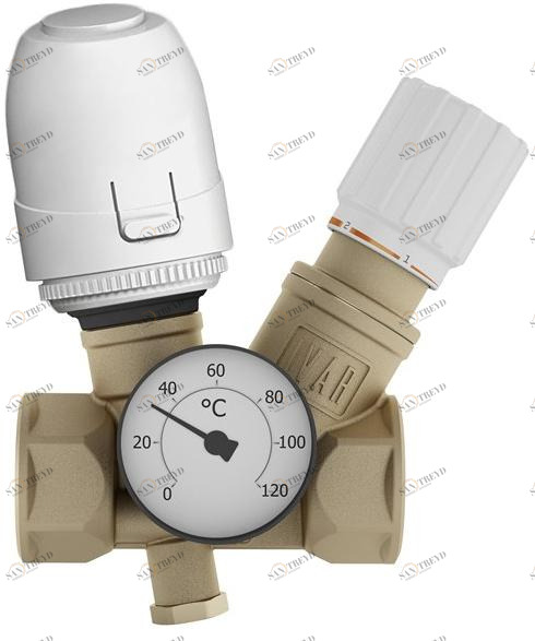 IVAR Термостатический клапан для управления рециркуляционными ветвями sun-id-1383587