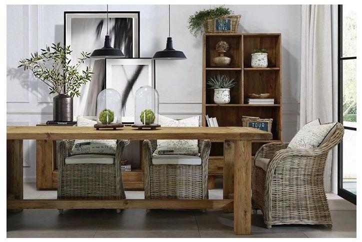 Arrediorg.it® Самонесущий открытый книжный шкаф из массива дерева с ящиками Woodside Ah622 bookcase  - Вид №4