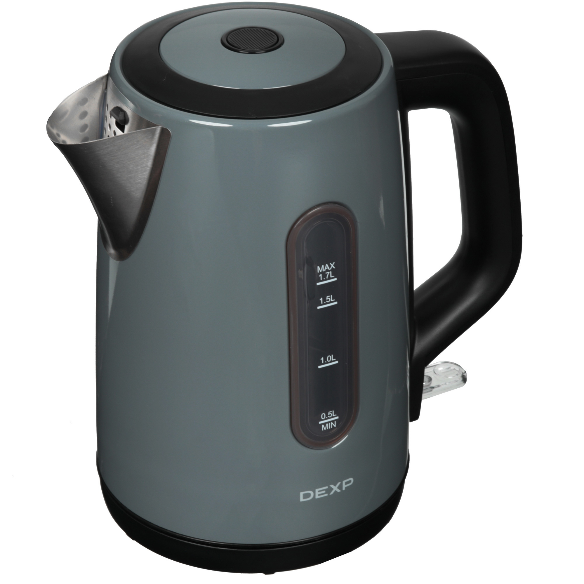 9157943 Электрочайник DEXP DEK-08MWB серый STDN-0117651 - Вид №2