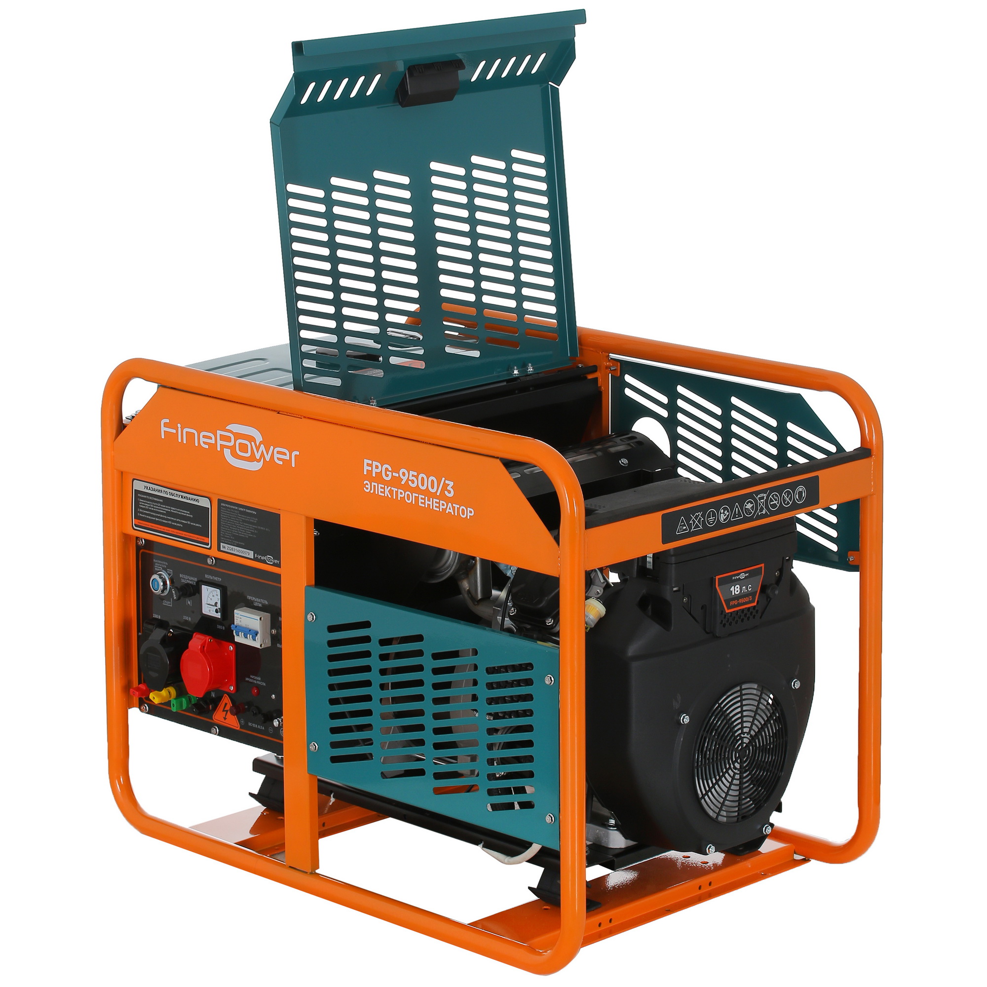 Электрогенератор   бензиновый FinePower FPG-9500/3 5403688 STDN-0084112 - Вид №6