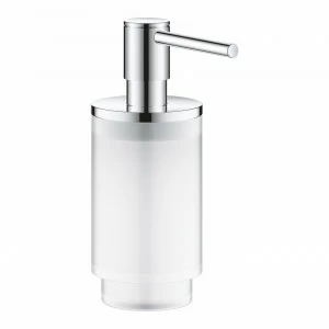 Дозатор жидкого мыла GROHE Selection, хром/прозрачный белый (41028000)