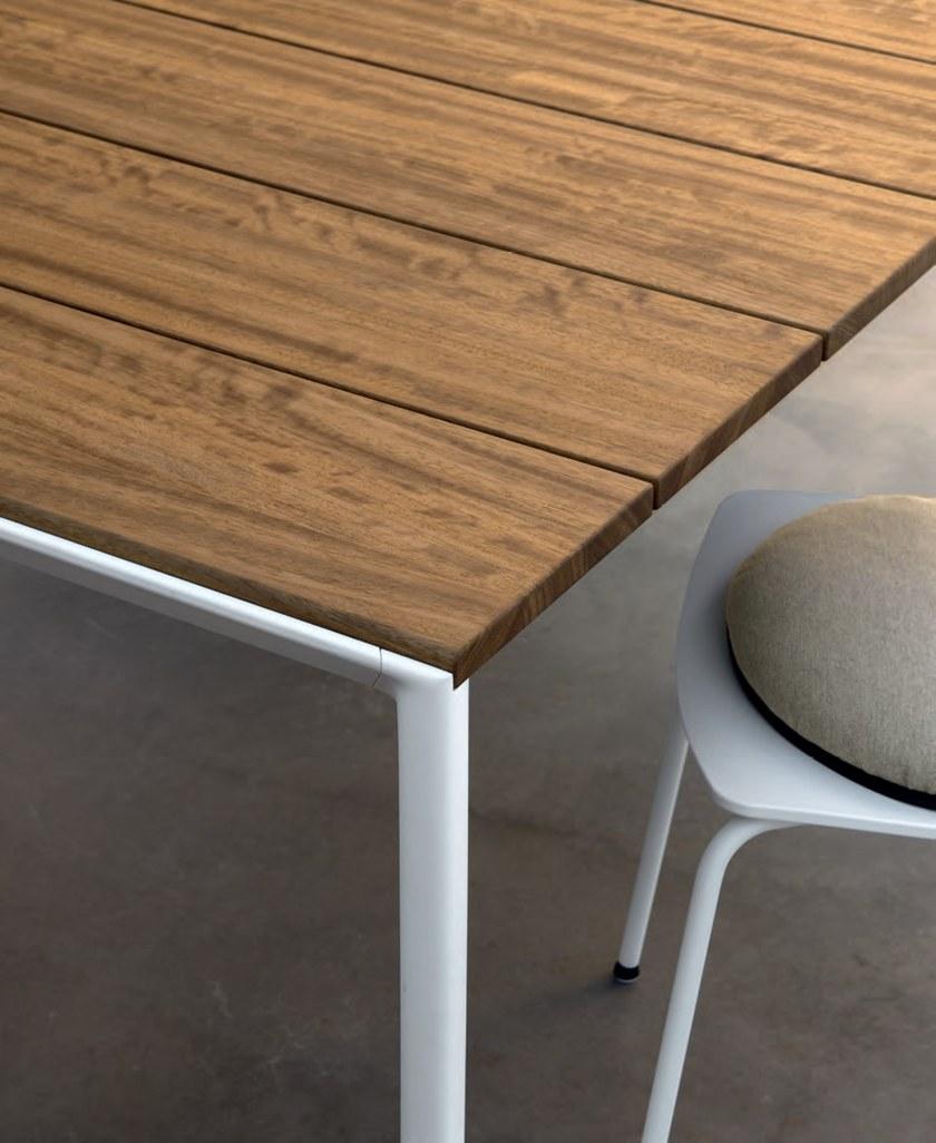 Kristalia Прямоугольный садовый стол из тикового дерева раздвижной sun-id-1422458 - Вид №3