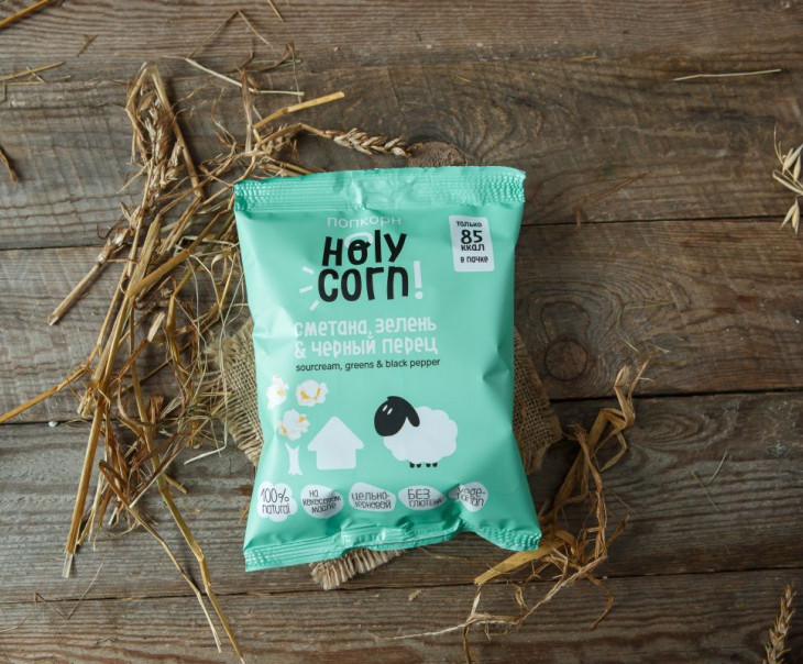 1494 Кукуруза воздушная со сметаной и зеленью Вкусляндия 