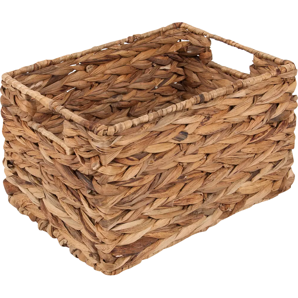 Корзина стеллажная Золотистый колос 22x19x31 см 13 л гиацинт цвет бежевый Santreyd EW-79 L STLM-2021302 - Вид №3